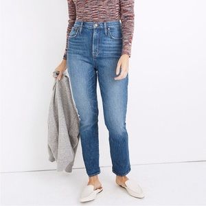 Madewell The High Rise Slim BoyJean in Moorland Wash SZ 25 EUC